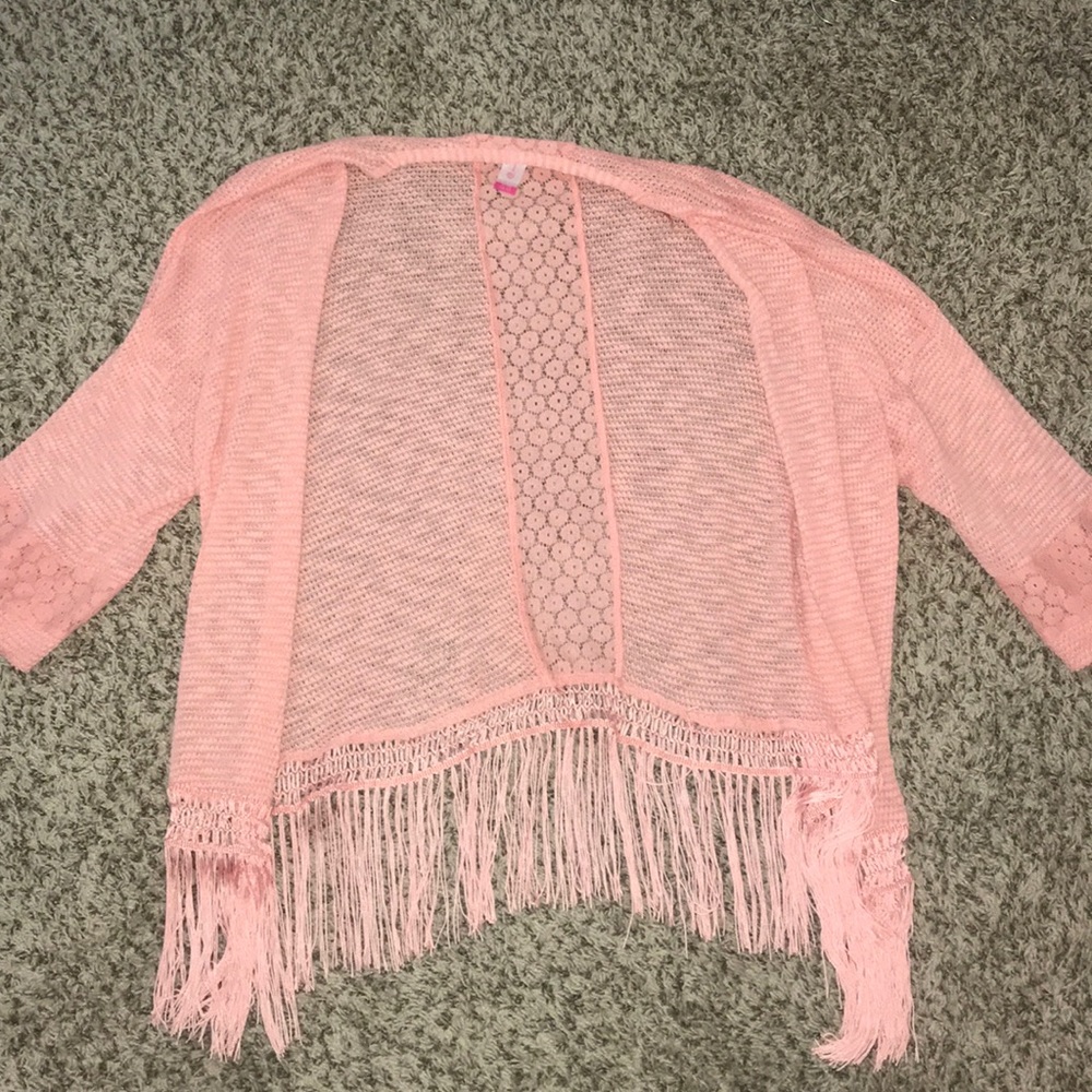 Pink cardigan